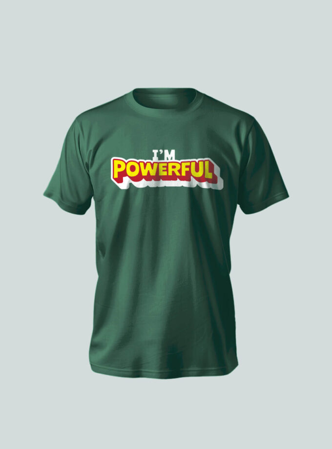 "I Am Powerful" Unisex T-Shirt – Confident, Empowering, and Effortlessly Stylish
