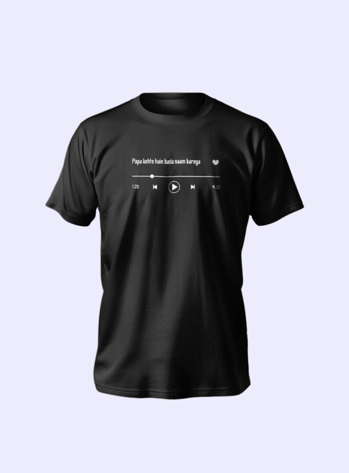 “Papa Kahte Hai Bada Naam Karega” Unisex Music-Themed T-Shirt