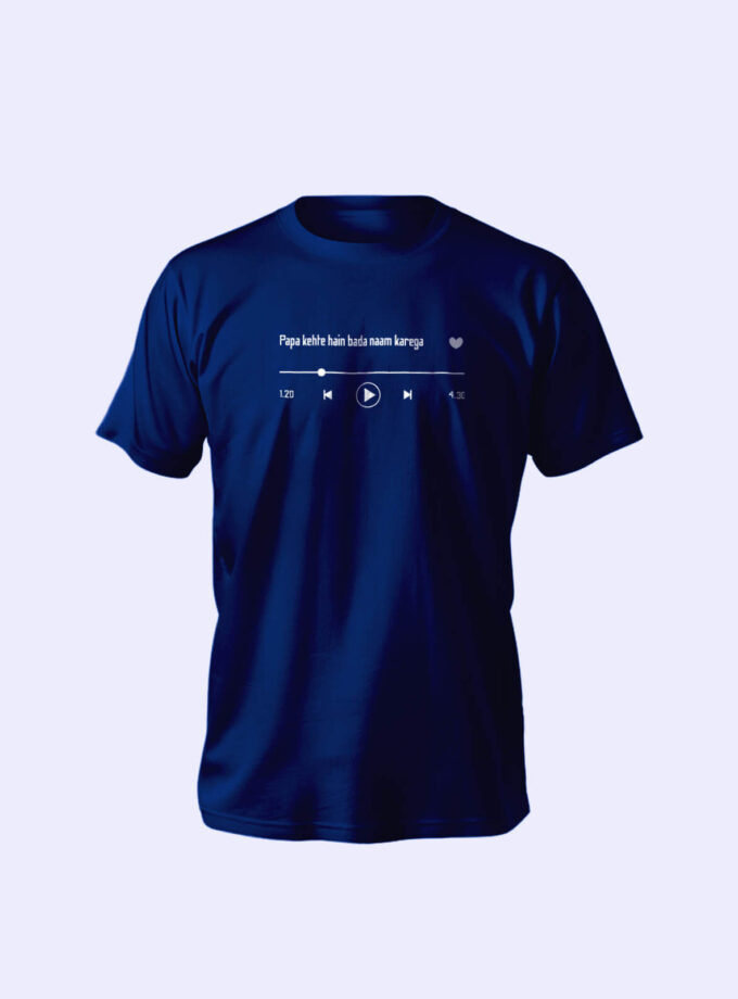 “Papa Kahte Hai Bada Naam Karega” Unisex Music-Themed T-Shirt