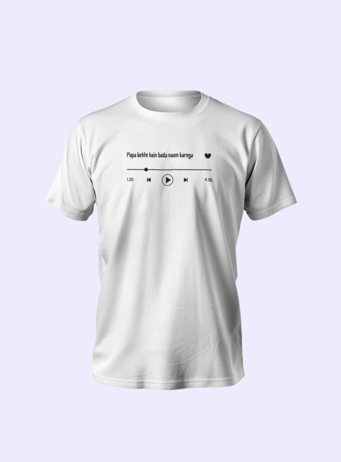 “Papa Kahte Hai Bada Naam Karega” Unisex Music-Themed T-Shirt