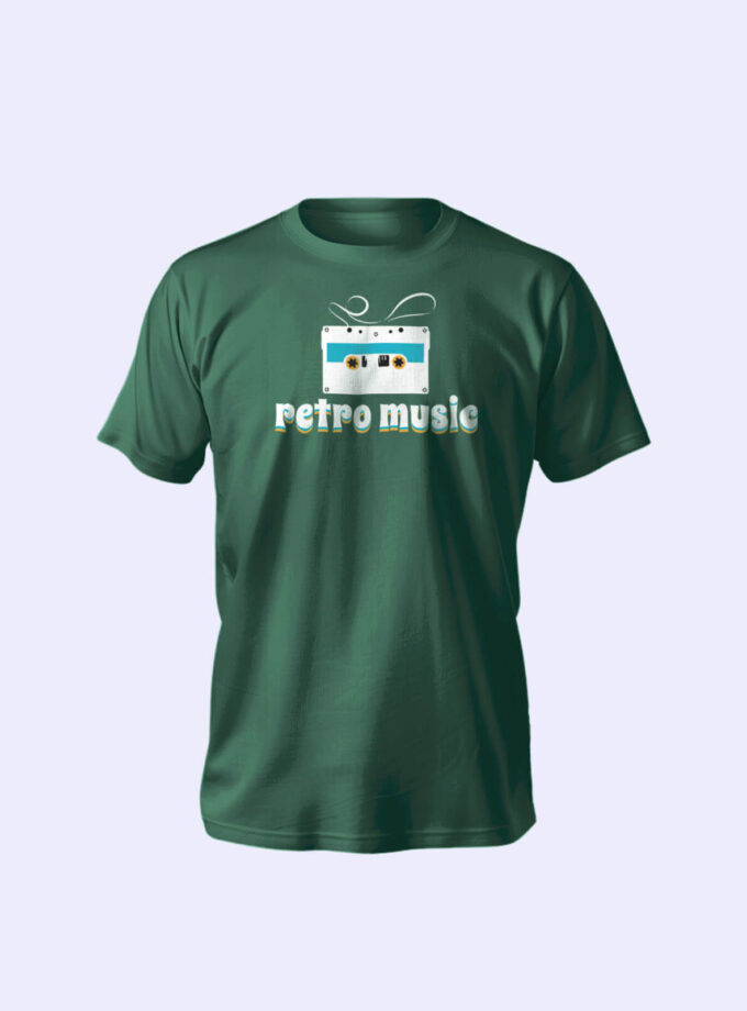 "Retro Music" Unisex T-Shirt – Bold Vinyl Design, Vintage Vibes, Ultimate Comfort