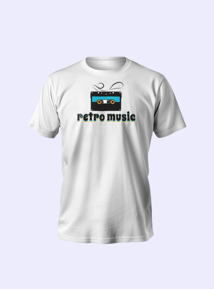 "Retro Music" Unisex T-Shirt – Bold Vinyl Design, Vintage Vibes, Ultimate Comfort